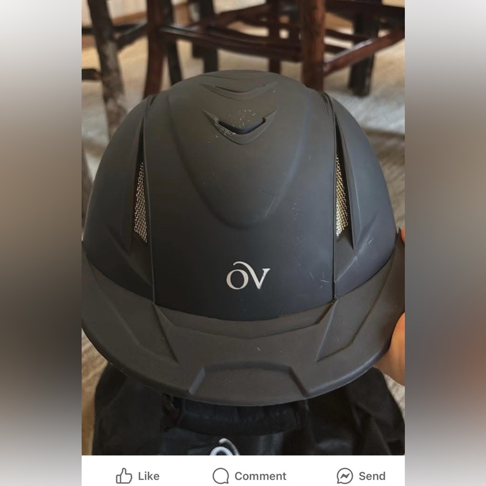 Ovation Black Riding Helmet for Kids